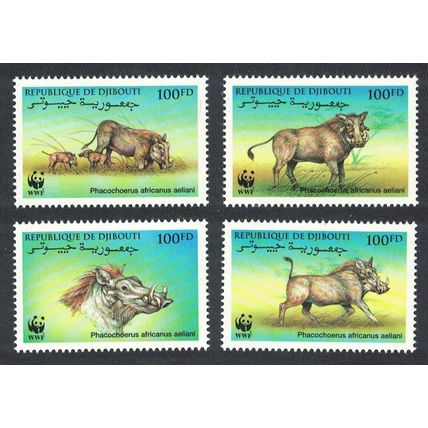 Djibouti WWF Eritrean Warthog 4v 2000 MNH SG#1192-1195 MI#678-681 Sc#795 a-d