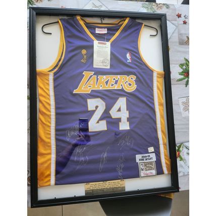 Kobe Bryant #24 Los Angeles Lakers Jersey with 5 Signatures