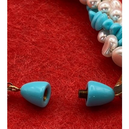 Avon 1983 Turquoise & White Twist Necklace