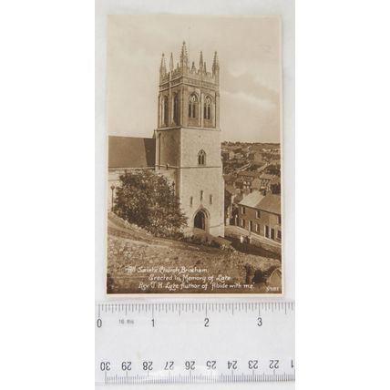 1928 postcard All Saints Churchy Brixham