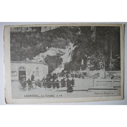 1933 Postcard - Lourdes La Grotte