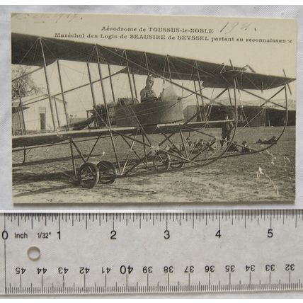 reproduction vintage French postcard - Aérodrome de Toussus le Noble