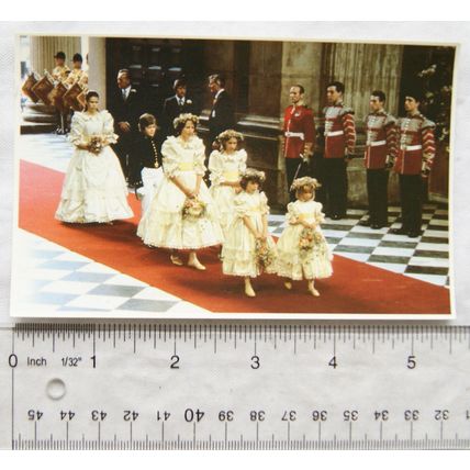 postcard 1981 Royal Wedding - The Bridesmaids