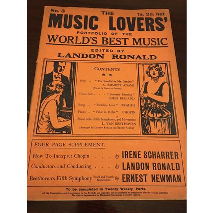 The Music Lovers Portfolio Of The Worlds Best Music No.3, ~1930s