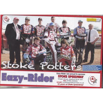 Speedway Star : May 19, 2012. Lee Richardson tribute. Stoke Potters photo
