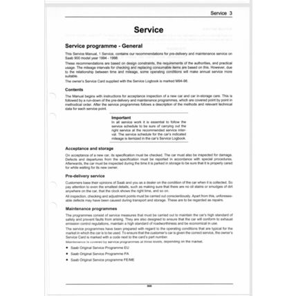 Saab 900 Service Manual 1997 373217 PDF