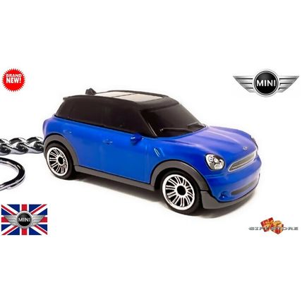 RARE KEYCHAIN BLUE MINI COOPER COUNTRYMAN CUSTOM Ltd Ed.