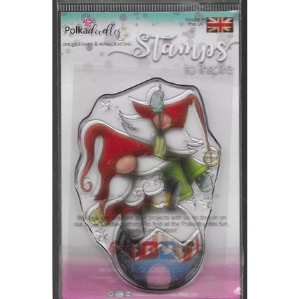 Polka Doodles. Bauble Fun Stamp. Stamping Cardmaking Scrapbooking Crafts
