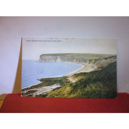 WHITECLIFF BAY, BEMBRIDGE, ISLE OF WIGHT unused antique postcard by Photochrom =