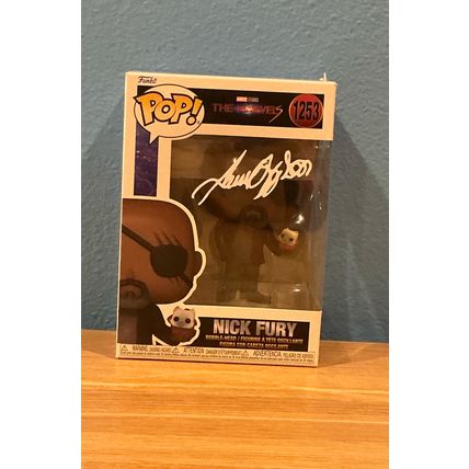 Funko Pop! Nick Fury #1253 Facsimile Laser Autographed Figure (Box & Protector)