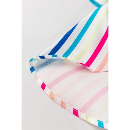 Pink Stripe 3/4 Sleeve Button Up Casual Shirt
