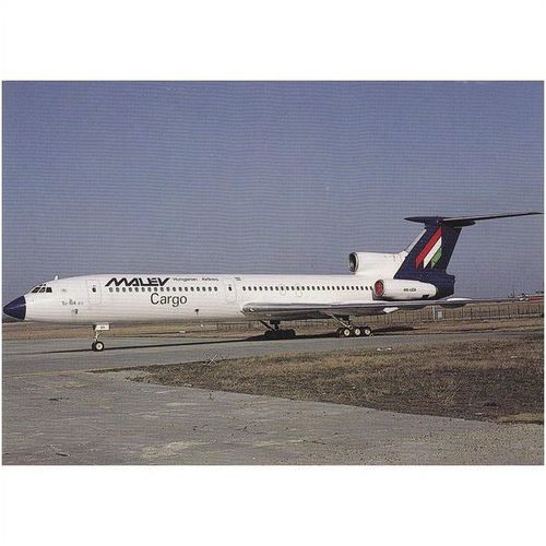 Malev Cargo Tupolev TU 154 B 2 Aircraft Postcard (A24295)