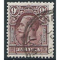 Jamaica 1929 SG110 9d Maroon Fine Used . ..