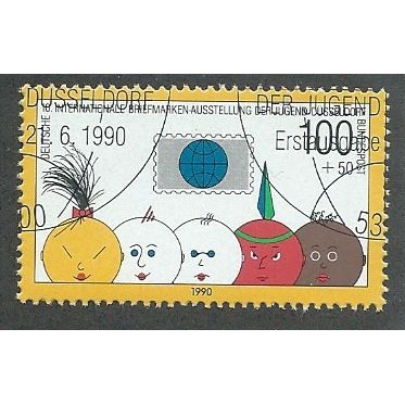 GER 1990 100pf+50 ' YOUTH PHILATELIC EXHIBITION' (EX M/S) FINE USED (EBID52-320)