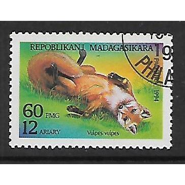 MADAGASCAR 1994 WILD ANIMALS 60 FR VULPES VULPES FINE USED#