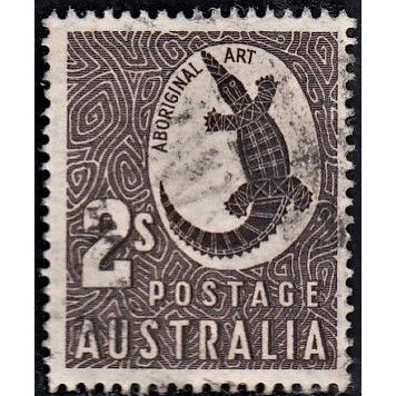 AUSTRALIA, 1948 2/- Aboriginal Art, SG 224 (Scott #212), used
