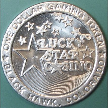 Lucky Star. $1 Casino Token. Black Hawk, CO. J47.