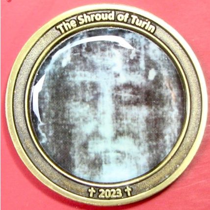 The Shroud Of Turrin. Challenge Coin. Souvenir. 11b.