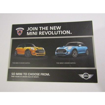 MINI 2015 Join the New Mini Revolutution Advertising Finance Card IOW (AUTO)