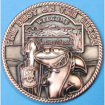 FDNY Rockaway Beach, NY. Challenge Coin. 2"". 45b.