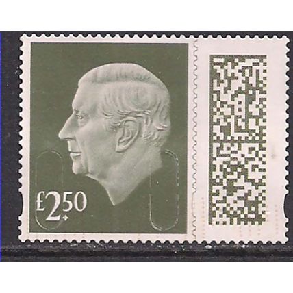 GB 2024 KC 3rd £2.50 Gooseberry Green Machin Used SG V5026 ( L635 )