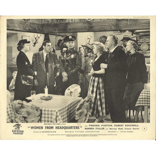 WOMEN FROM HEADQUARTERS Virginia Huston, Robert Rockwell F-O-H Stills Set (8)