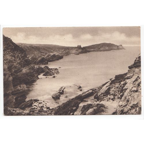 The Headland Newquay Cornwall 1923 Hartnoll's Series Postcard