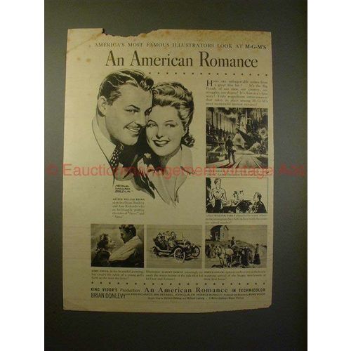 1944 An American Romance Movie Ad - Brian Donlevy!!