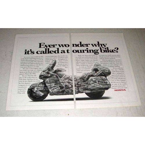 1992 Honda Motorcycle Ad - Called a Touring Bike?