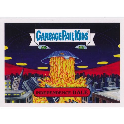 GPK Adam-Geddon Alien Invasion Sticker 5a Independence Dale