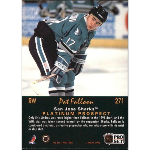 1991-92 Pro Set Platinum Pat Falloon #271