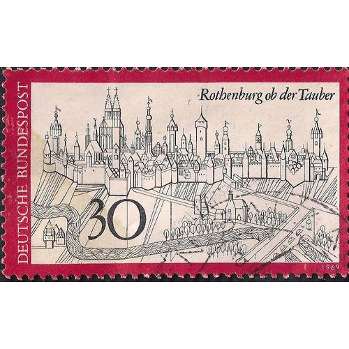GERMANY, Rothenburg ob der Tauber, red 1969, 30 Pfennig
