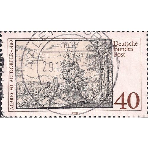 GERMANY, Albrecht Altforfer 1480, brown 1980, 40 Pfennig