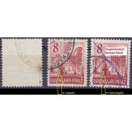GERMANY Alliiert Franz. Zone [RheinlPfalz] MiNr 0036 y III ( O/used ) [01] geprü