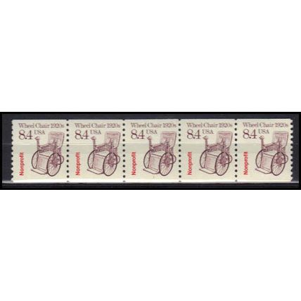 2256 8.4c Wheel Chair Fine MNH Dry Gum PNC 1/5 X3013