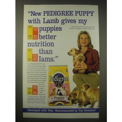 1997 Pedigree Puppy Food Ad - Gives my puppies better nutrition