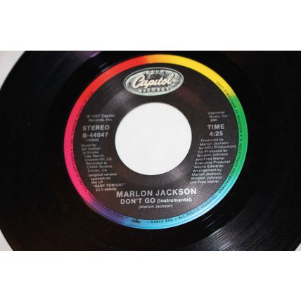 Marlon Jackson Picture Sleeve-DON'T GOx2 STEREO