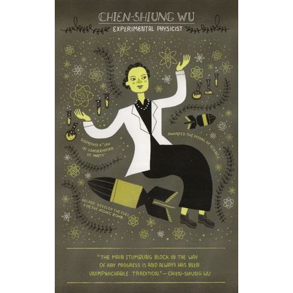 Chien-Shiung Wu American Nuclear Scientist Physicist Postcard