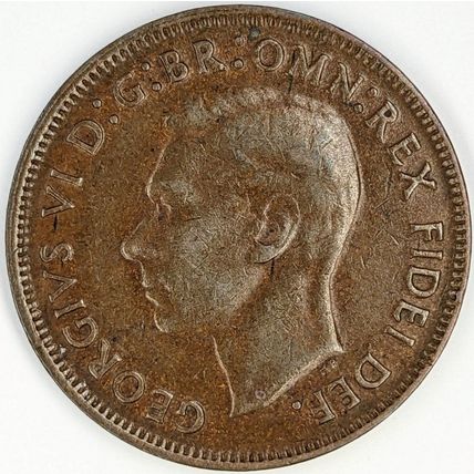 AUSTRALIA 1950 Halfpenny / ½ Penny (M- D)