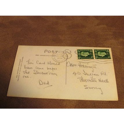 1930s Walter Scott Postcard - Stokesay Castle from Courtyard - Shropshire