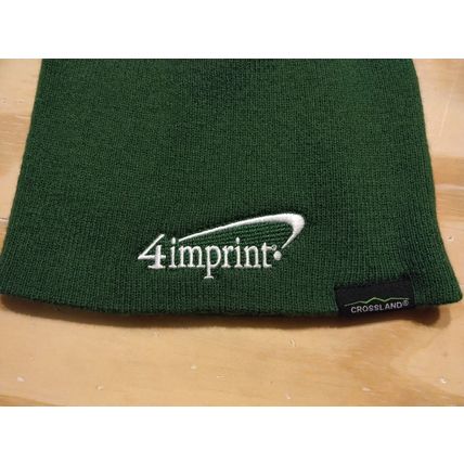 Crossland Beanie Promo Printed 4imprint logo NWT Forest Green Item #146000