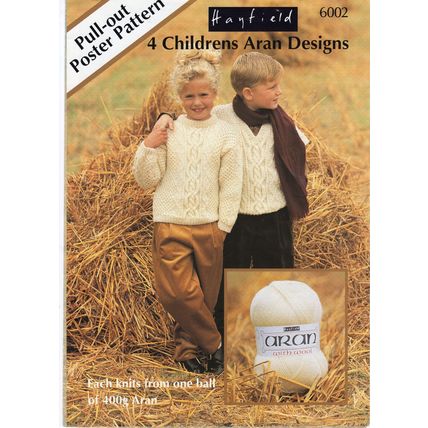 Hayfield 6002 Aran 4 children's designs Knitting pattern