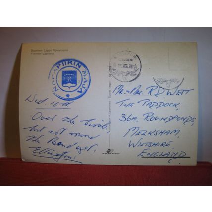 multiview, ROVANIEMELTA, LAPLAND, FINLAND used postcard 1982 pm #