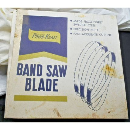 2 Vintage Montgomery Ward Band saw Blades 1/2 " wide x 64 1/2" Swedish steel
