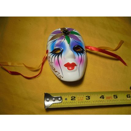 New Orleans Ceramic Decorative Mardi Gras Painted Mask! $23.00 Shipped!