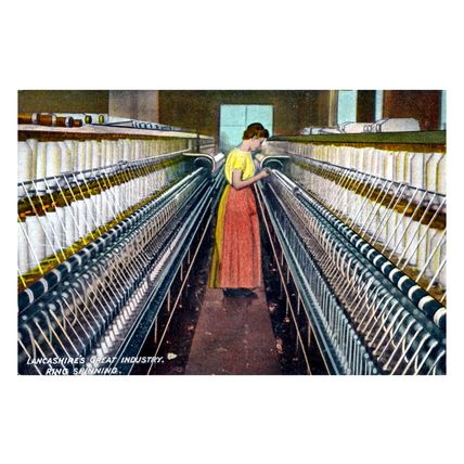 pt0940 - Ring Spinning , Lancashire - print 6x4