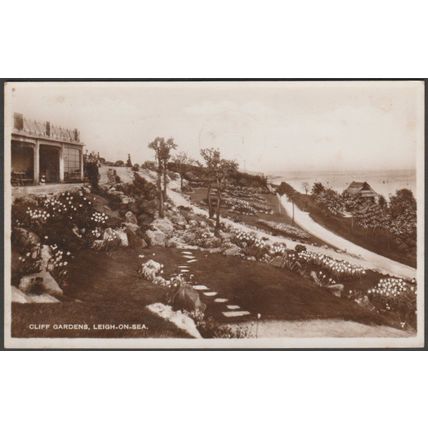 Cliff Gardens, Leigh-on-Sea, Essex, 1950 - RP Postcard