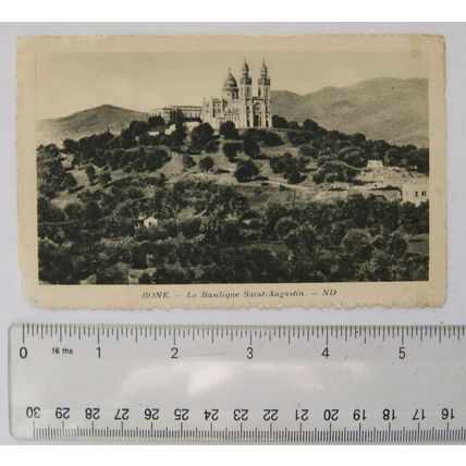 vintage postcard La Basilique Saint Augustin, Bone, Algeria, Africa