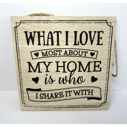 Homely Home Wooden Plaque Sign Wall Hanging