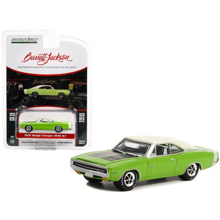 1970 Dodge Charger HEMI R/T Sublime Green with White Roof and White Tail Stri...